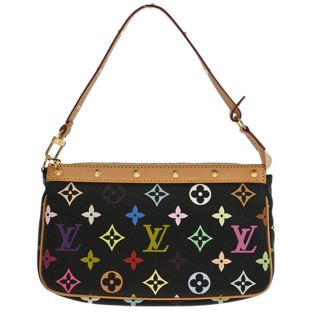 Louis Vuitton Black Multicolor Pochette Accessoires M92648