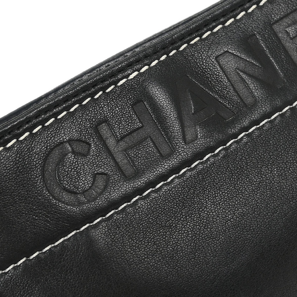 Chanel Black Lambskin Pouch Handbag