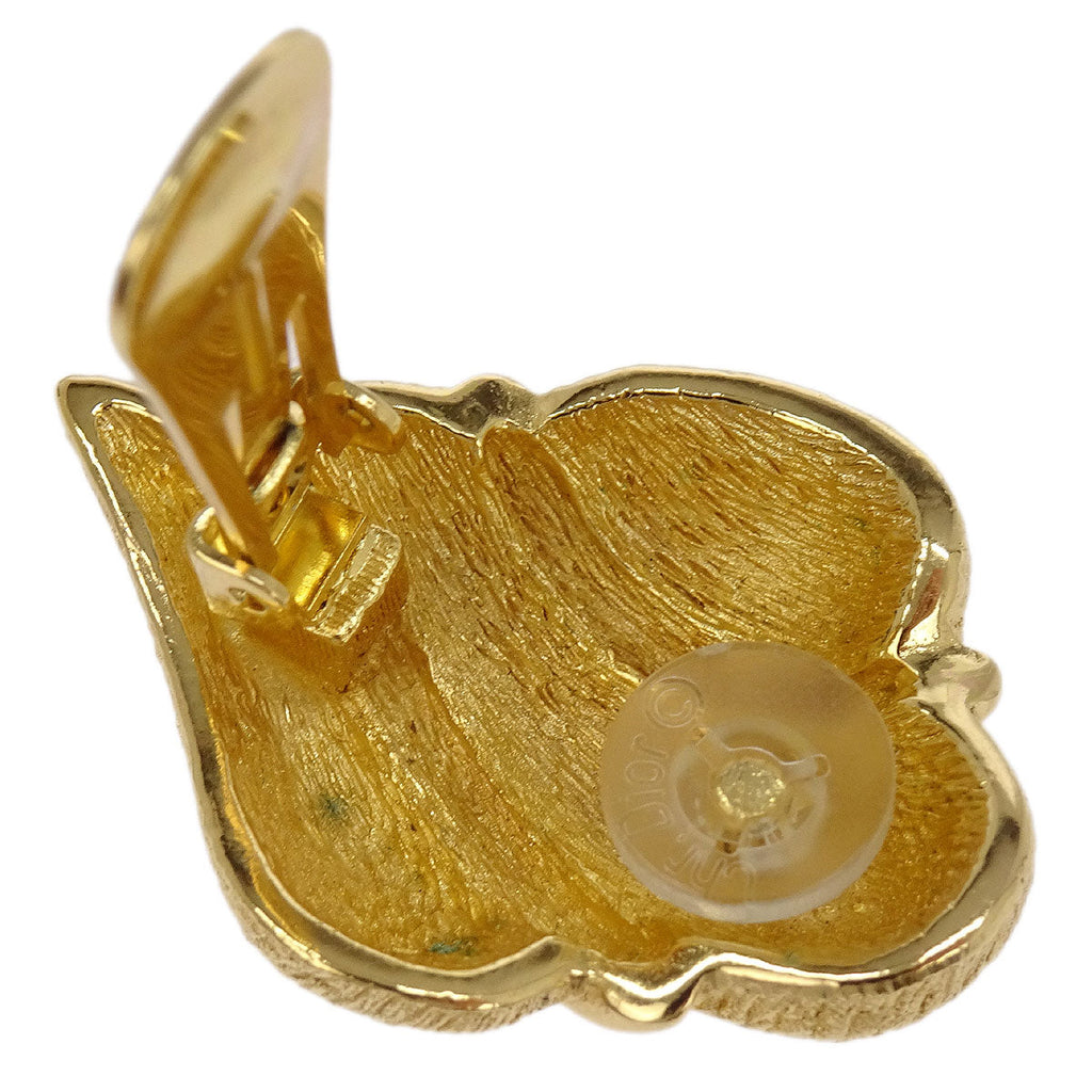 Christian Dior Earrings Clip-On Gold