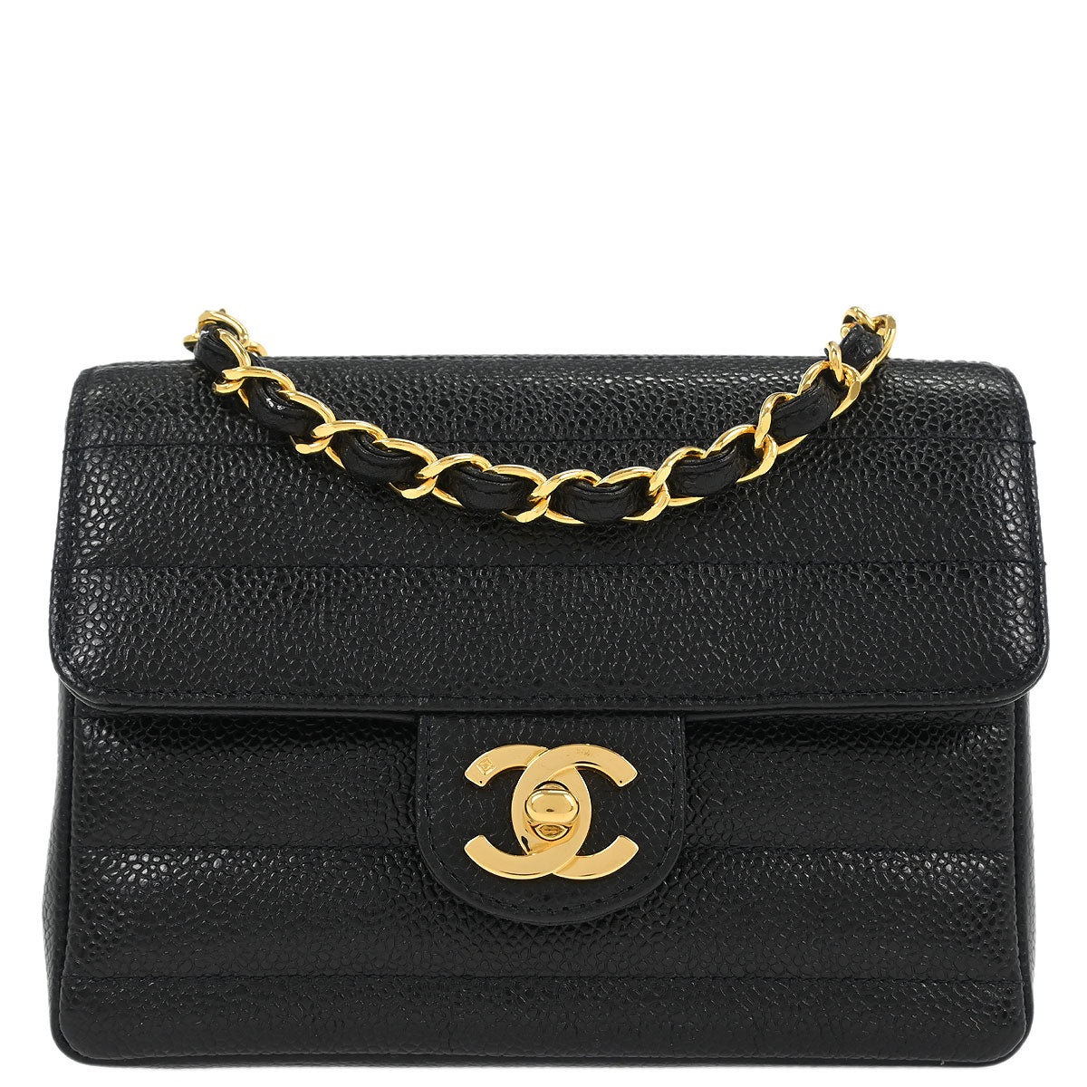 Chanel Black Caviar Mini Classic Square Flap Bag