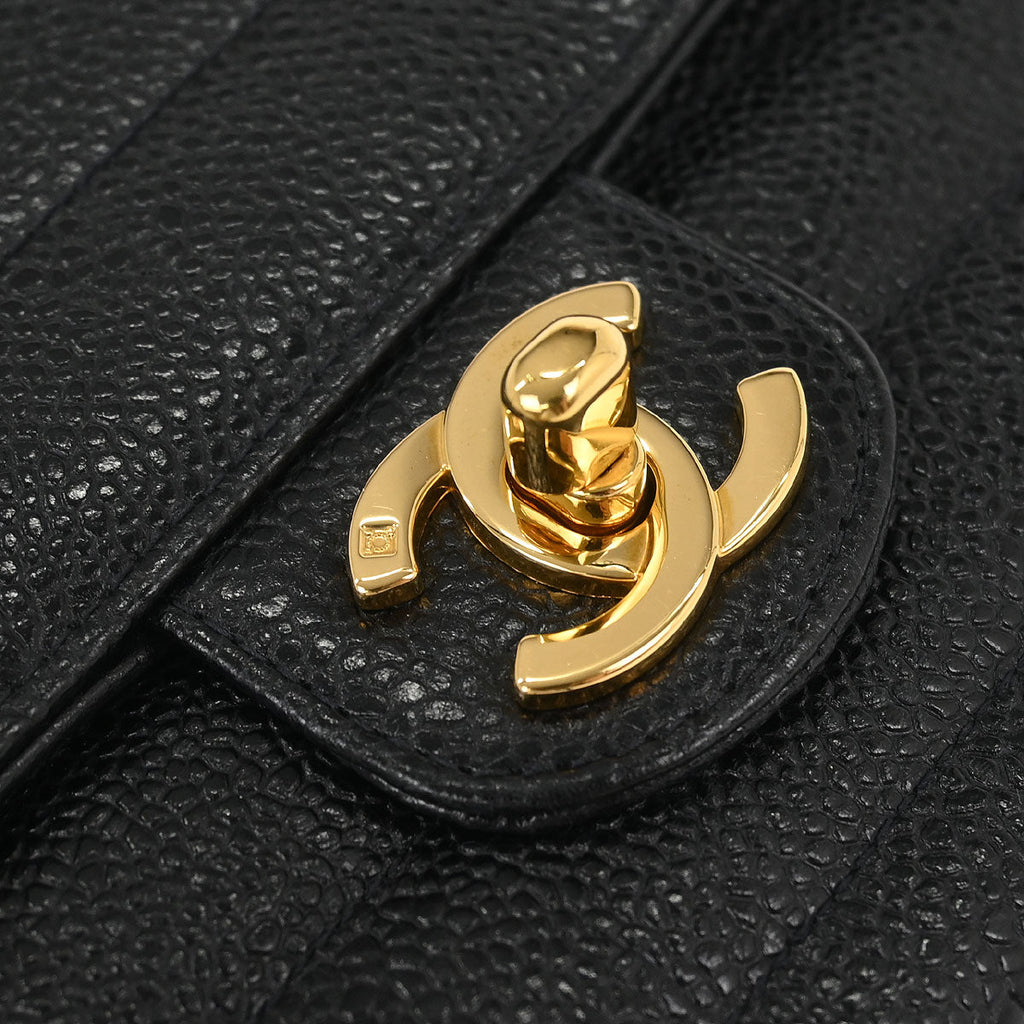 Chanel Black Caviar Mini Classic Square Flap Bag