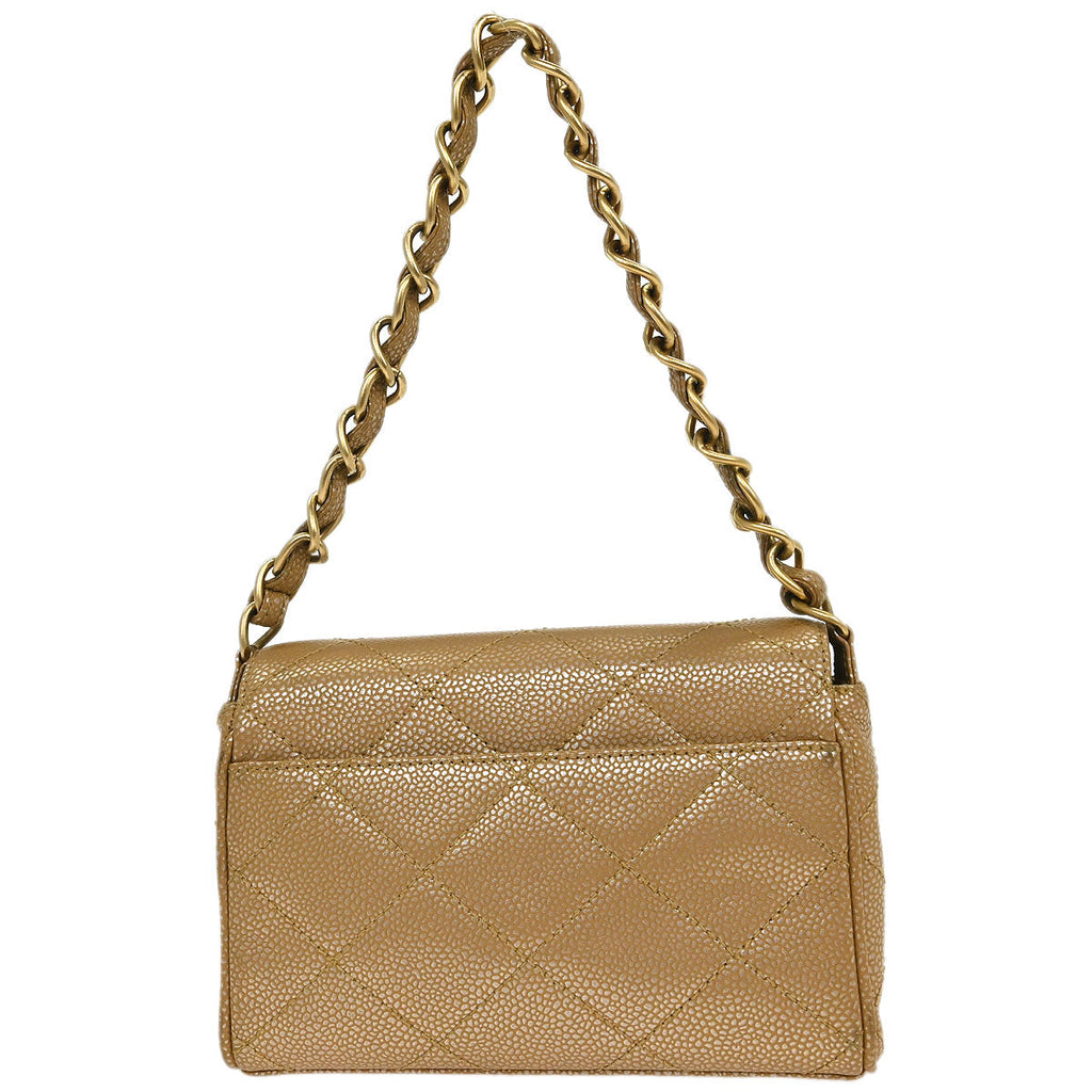 Chanel Beige Caviar Handbag
