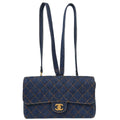 Chanel 1996-1997 Denim Blue Backpack