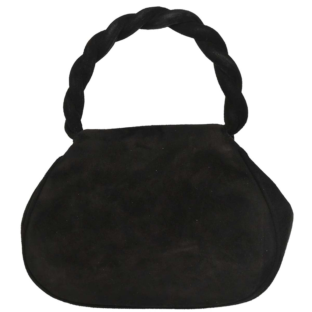 Chanel 1996-1997 Black Suede Handbag