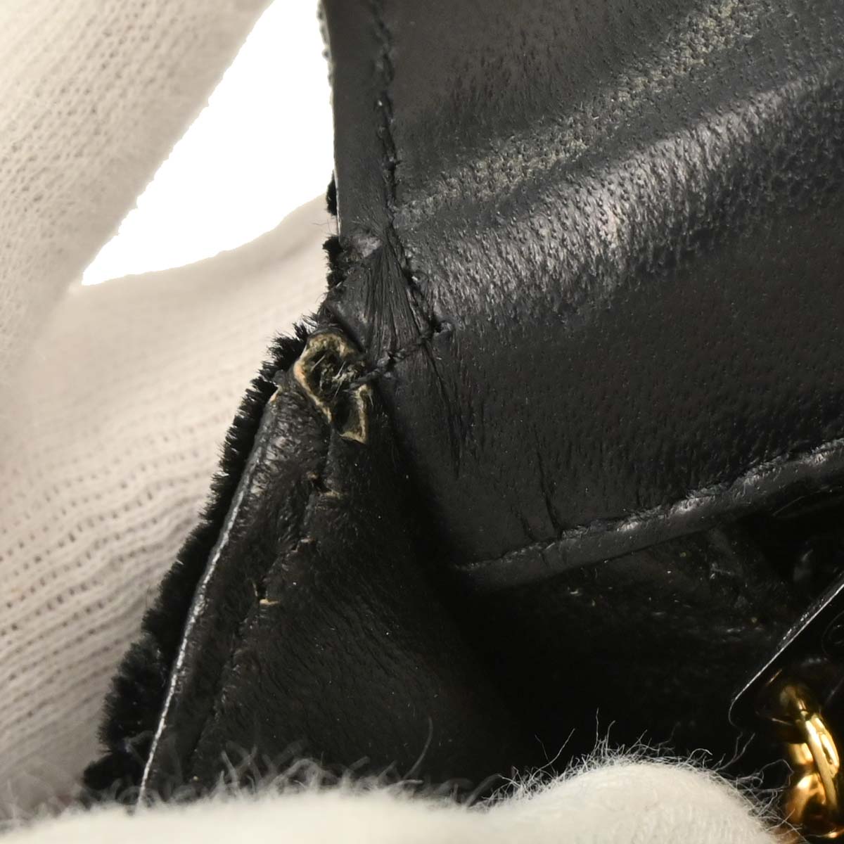 Chanel Black Velvet Shoulder Bag