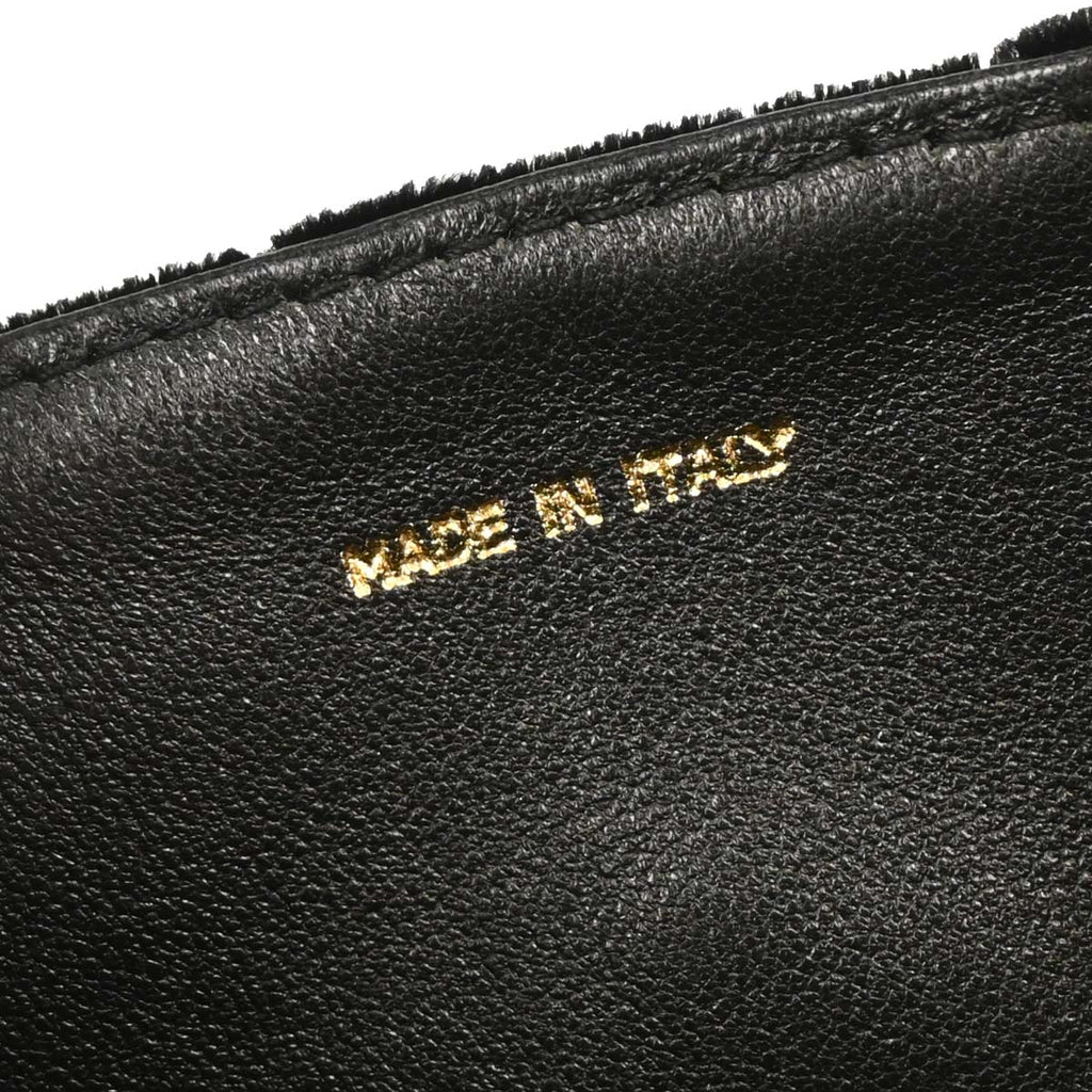 Chanel Black Velvet Shoulder Bag