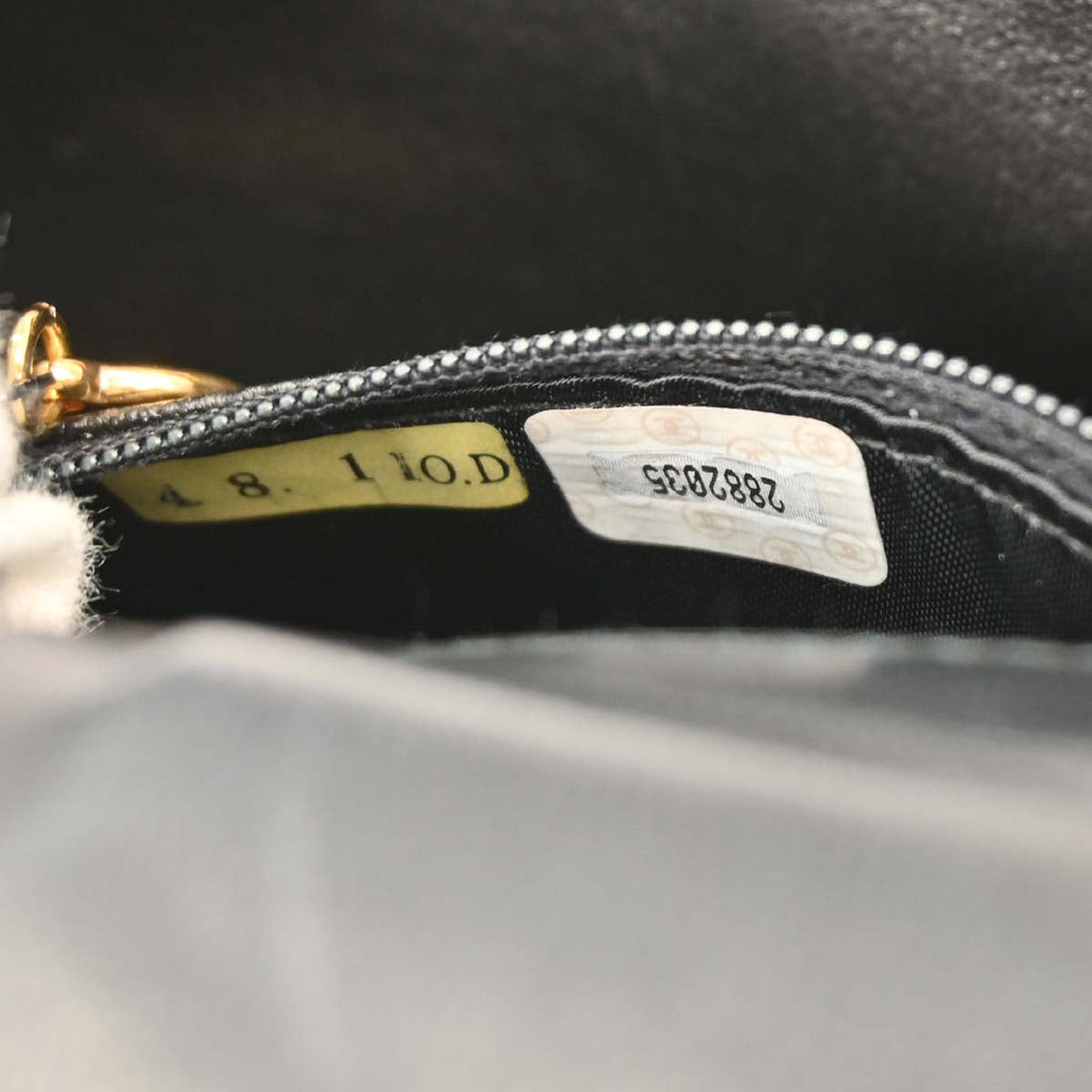 Chanel Black Velvet Shoulder Bag