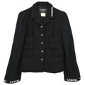 Chanel Single Breasted Jacket Black