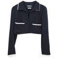 Chanel Single Breasted Jacket Black #42
