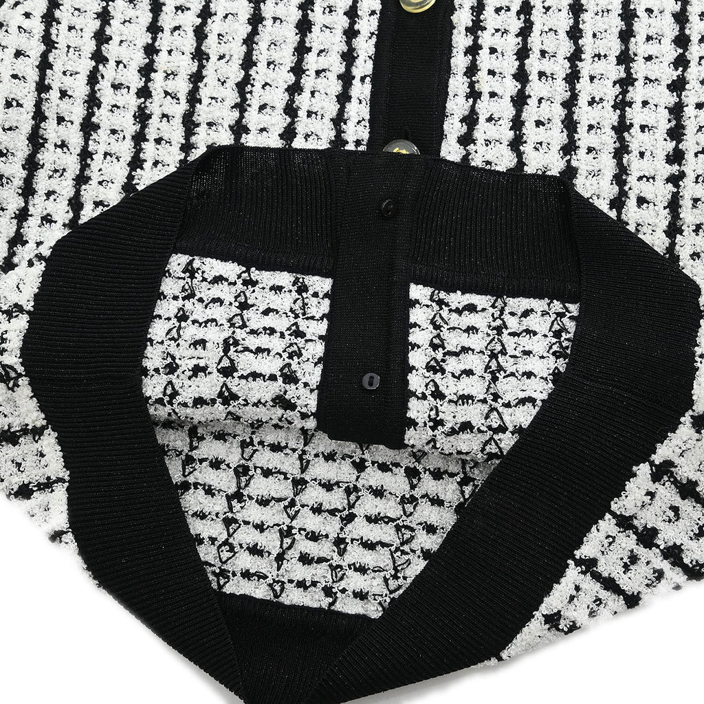 Chanel Short Sleeve Cardigan White #42
