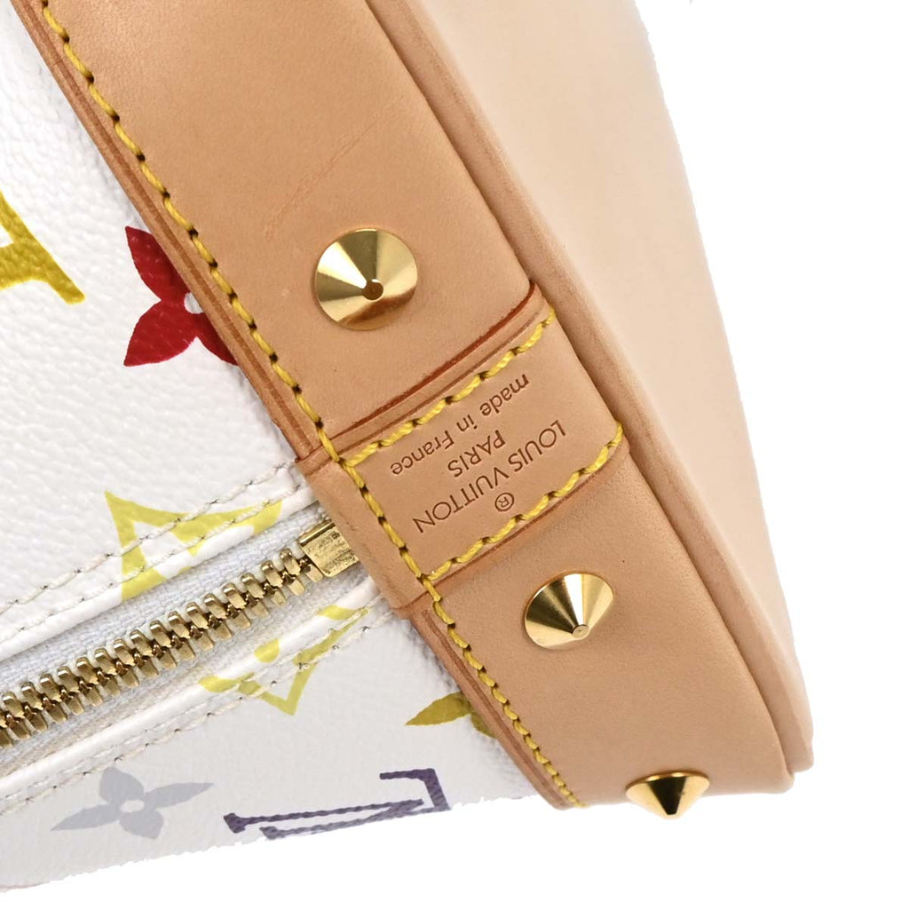 Louis Vuitton White Monogram Multicolor Alma Handbag M92647