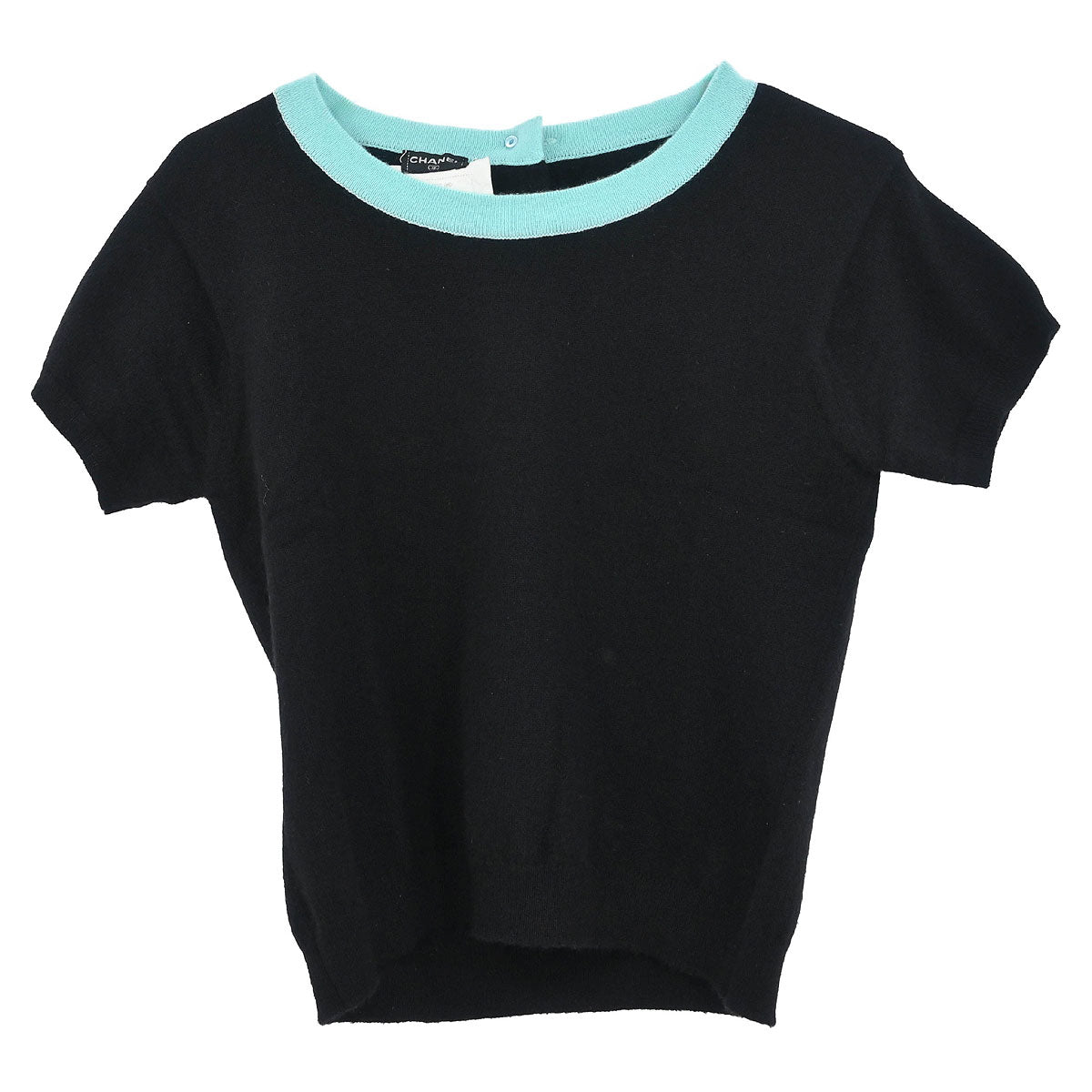 Chanel 1995 Set Cardigan Short Sleeve Top Black #42