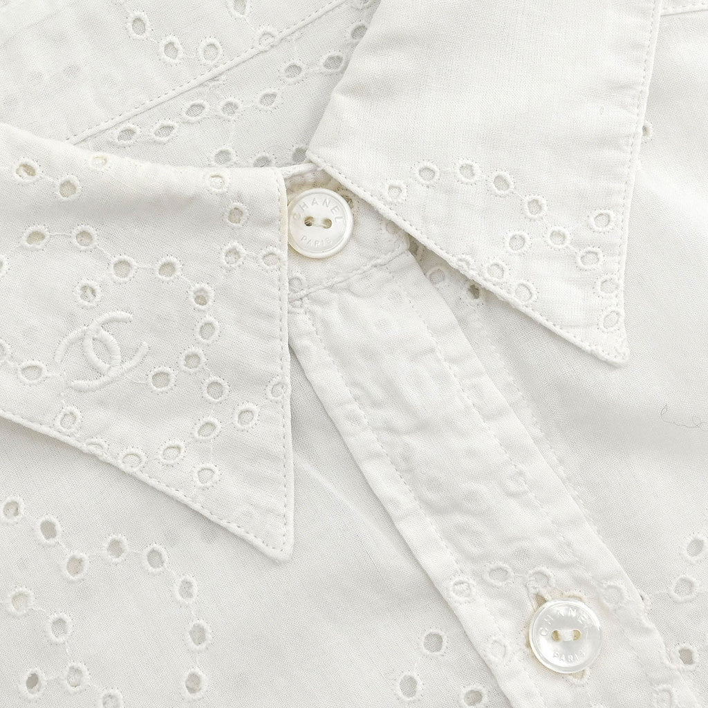 Chanel 2008 Shirt Blouse White #38