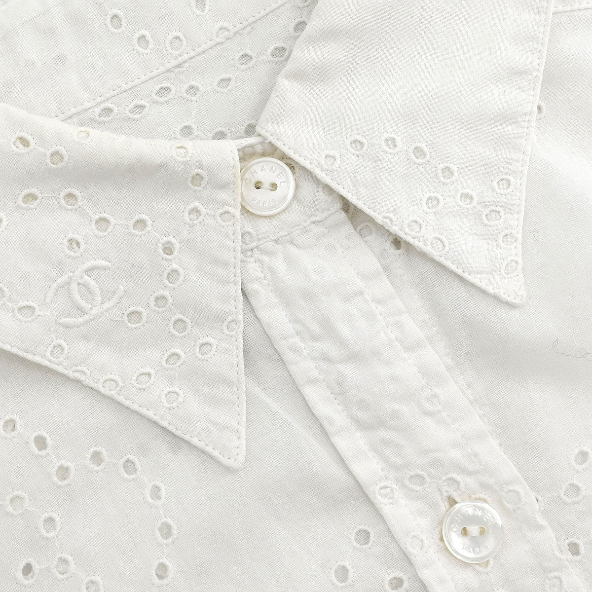 Chanel 2008 Shirt Blouse White #38