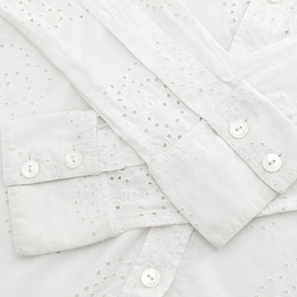 Chanel 2008 Shirt Blouse White #38