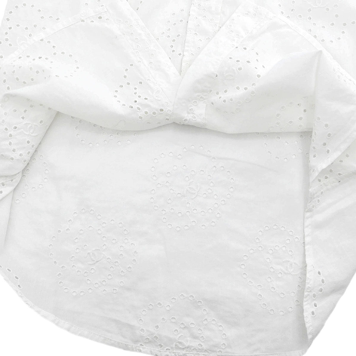 Chanel 2008 Shirt Blouse White #38