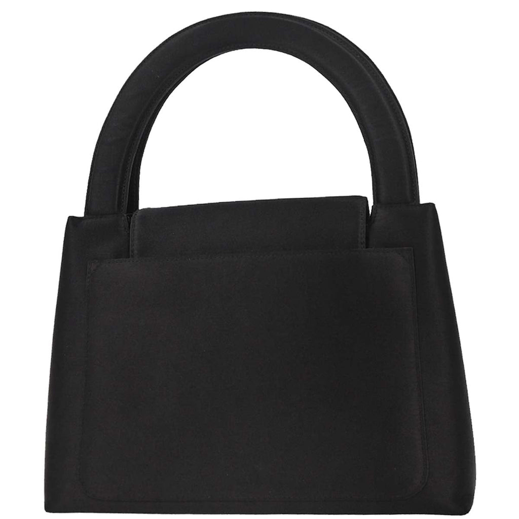 Chanel 1997-1999 Black Satin Handbag