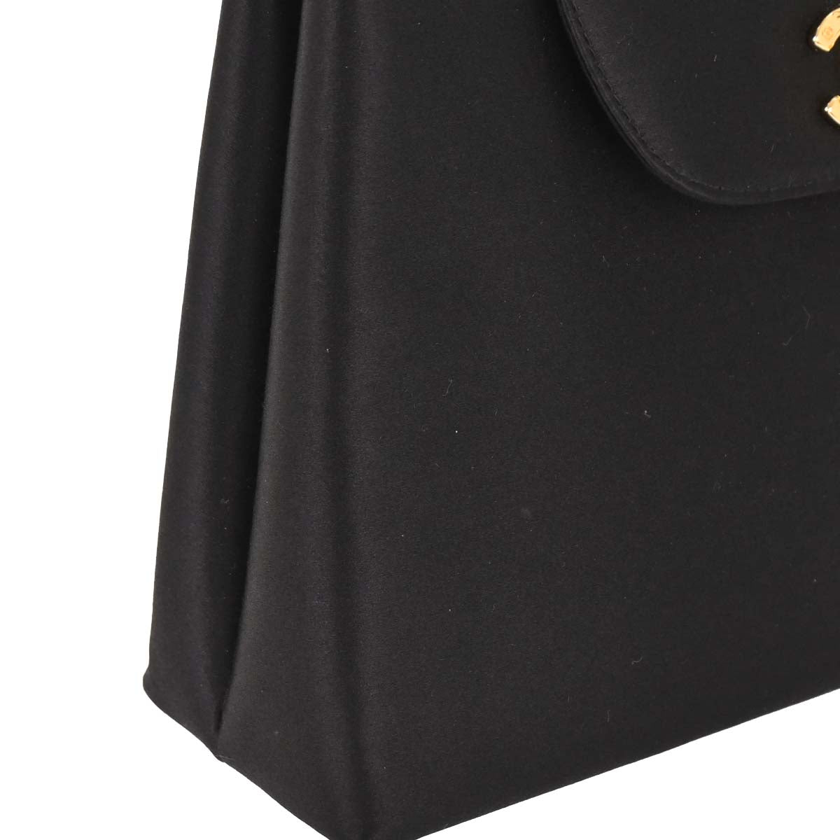 Chanel 1997-1999 Black Satin Handbag