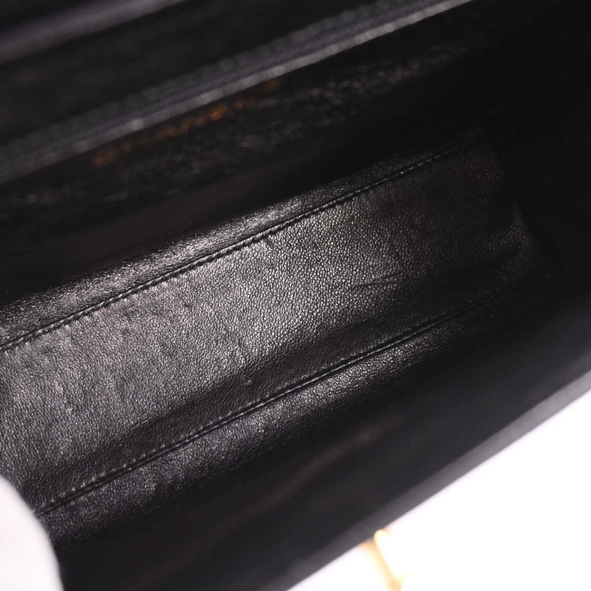 Chanel 1997-1999 Black Satin Handbag