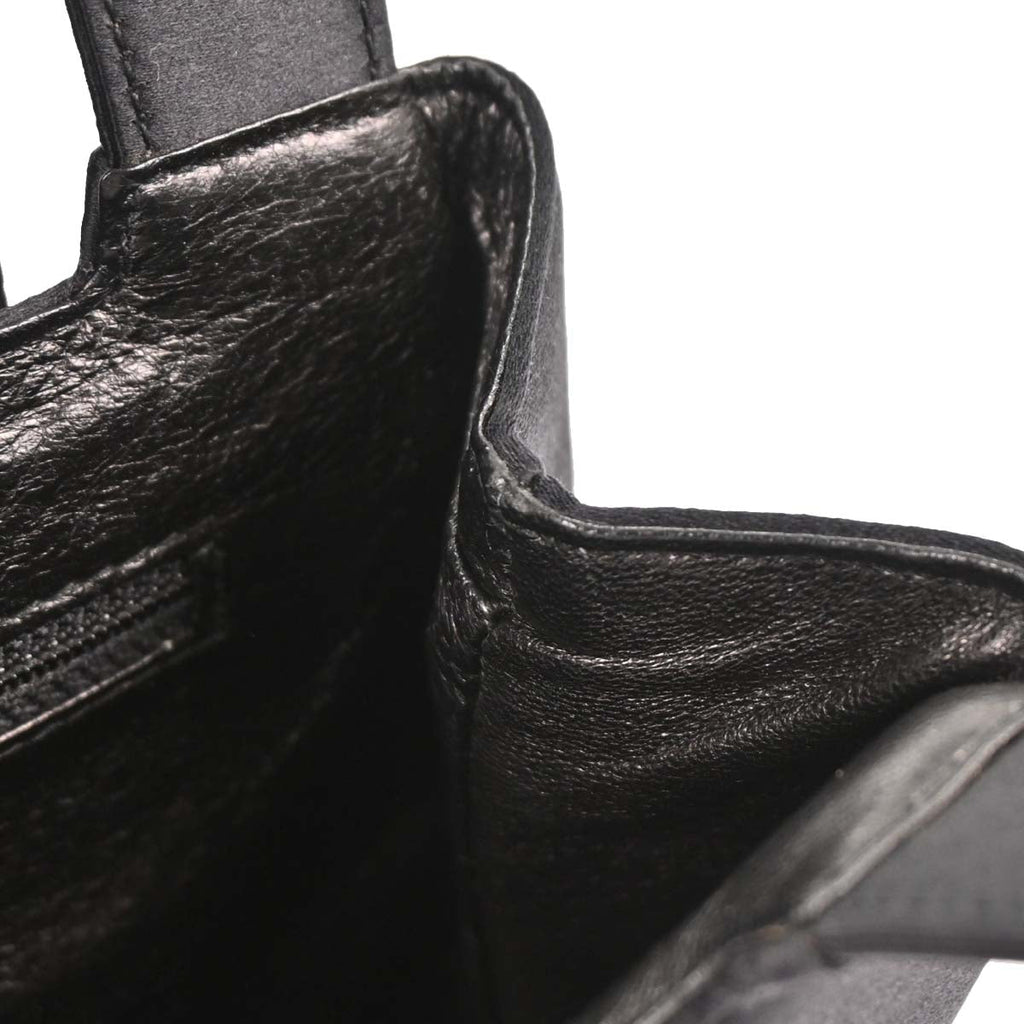 Chanel 1997-1999 Black Satin Handbag