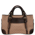 Celine Brown Canvas Macadam Boogie Tote Handbag