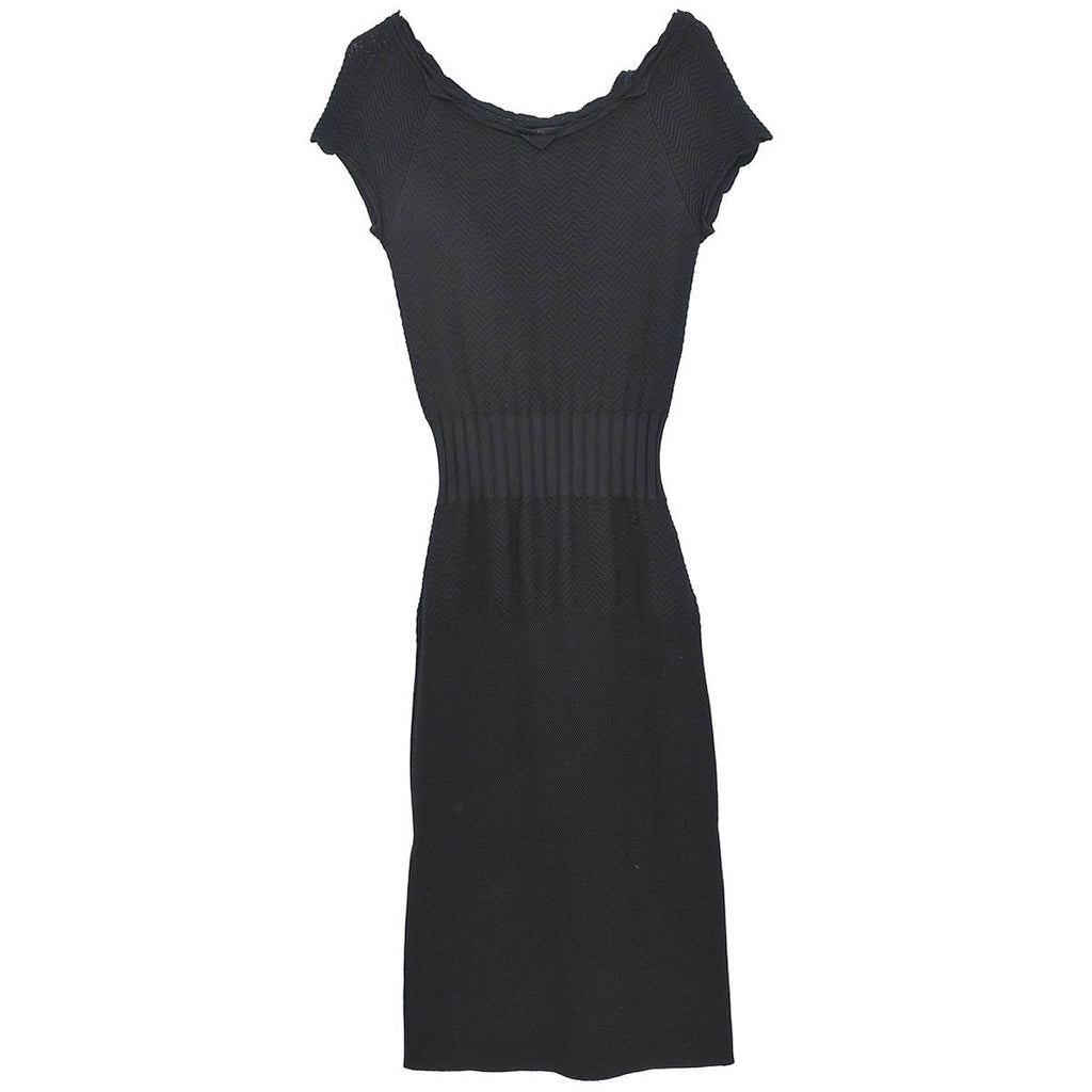 Chanel 2008 Short Sleeve Dress Black #36