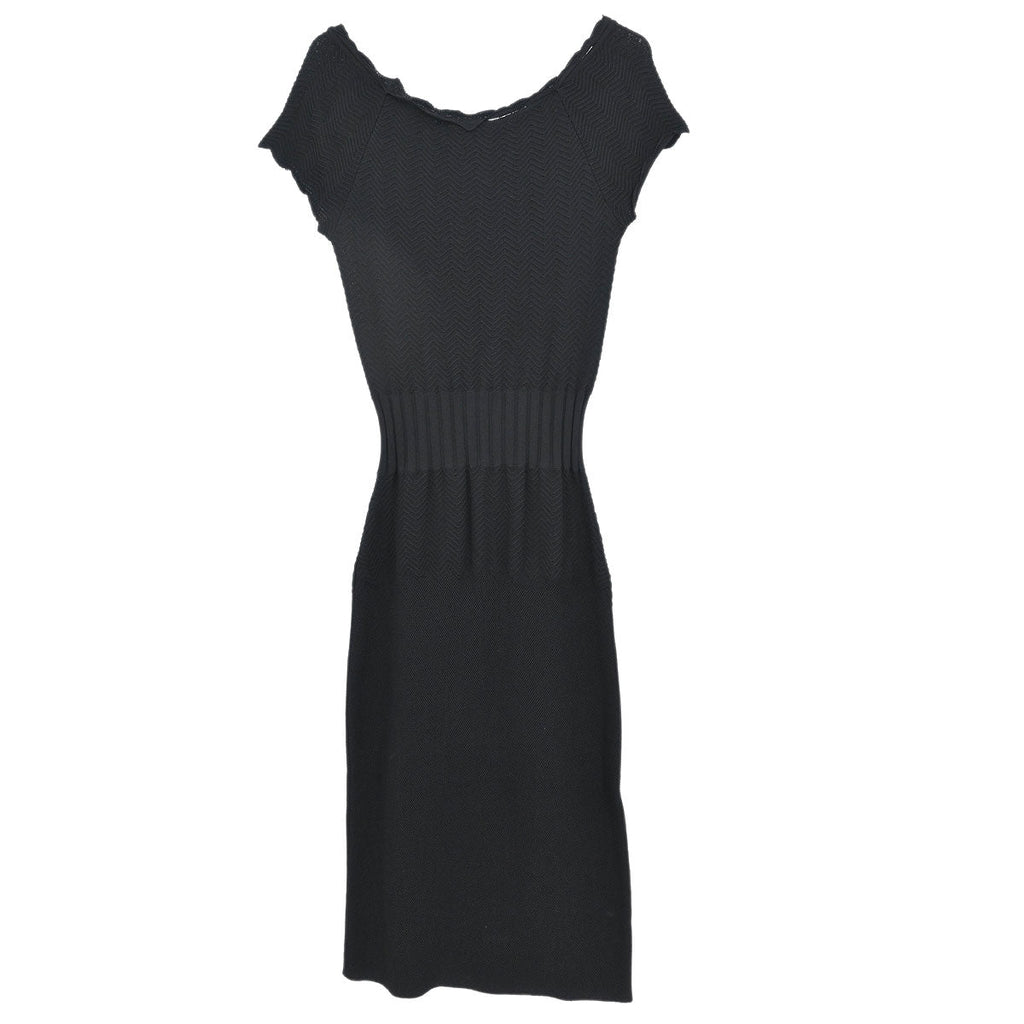 Chanel 2008 Short Sleeve Dress Black #36