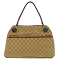 Gucci Beige Canvas GG Hobo Handbag