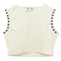 Chanel 1997 Cropped Sleeveless Top White #38