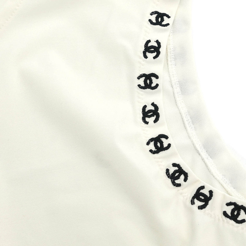Chanel 1997 Cropped Sleeveless Top White #38