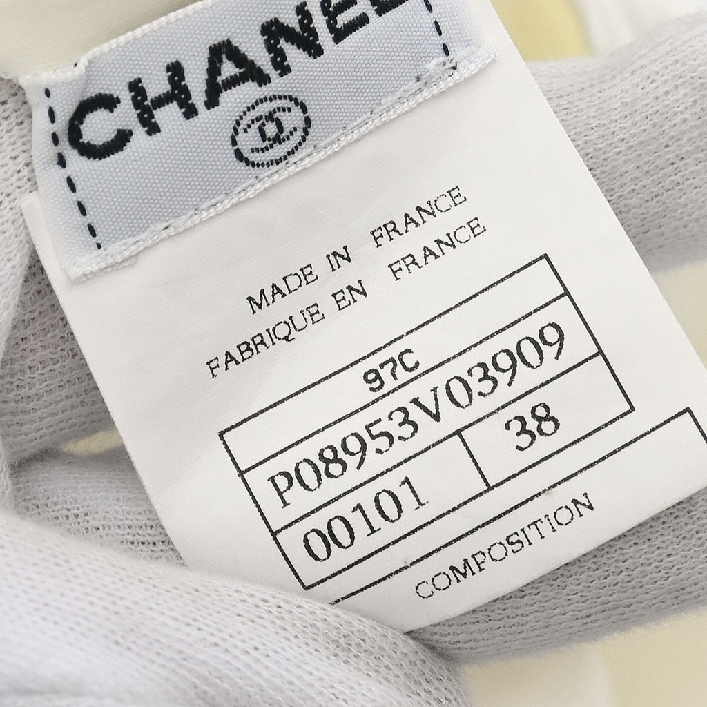 Chanel 1997 Cropped Sleeveless Top White #38