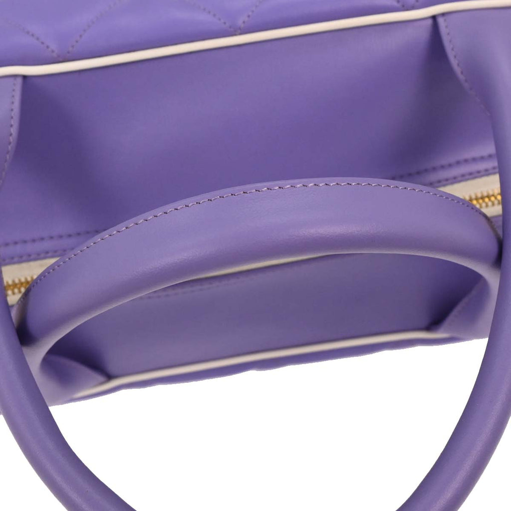 Chanel Purple 1994-1996 Calfskin Bowling Bag