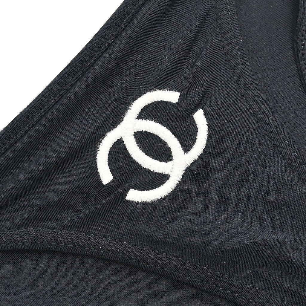 Chanel 1996 Micro Bikini Swimsuit Black #38