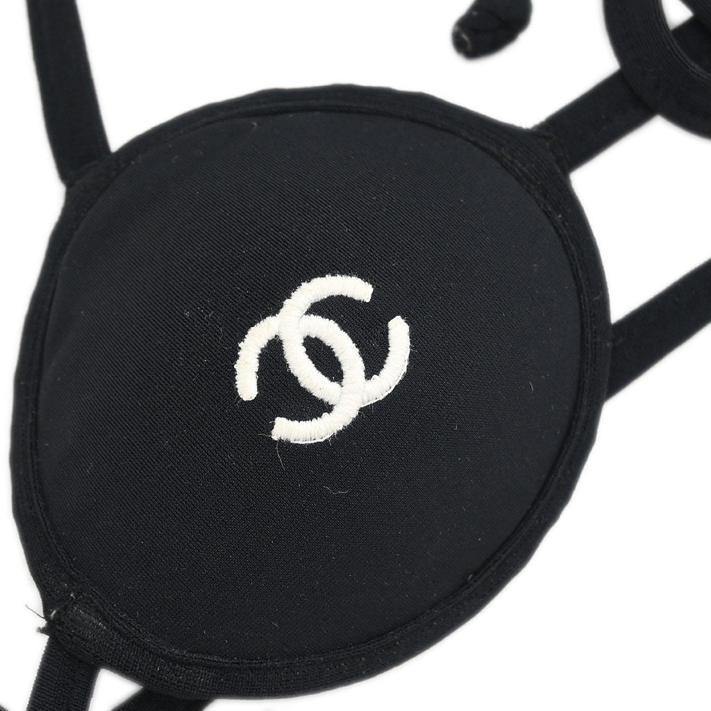 Chanel 1996 Micro Bikini Swimsuit Black #38