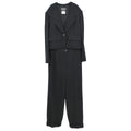 Chanel 1995 Setup Jacket Pants Black #38