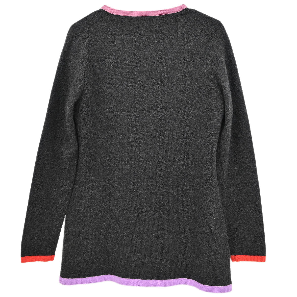 Chanel 1998 Set Cardigan Short Sleeve Top Gray #40