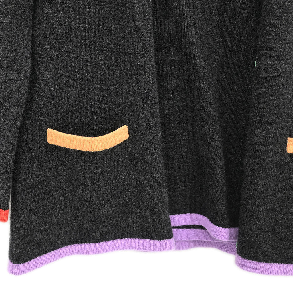 Chanel 1998 Set Cardigan Short Sleeve Top Gray #40