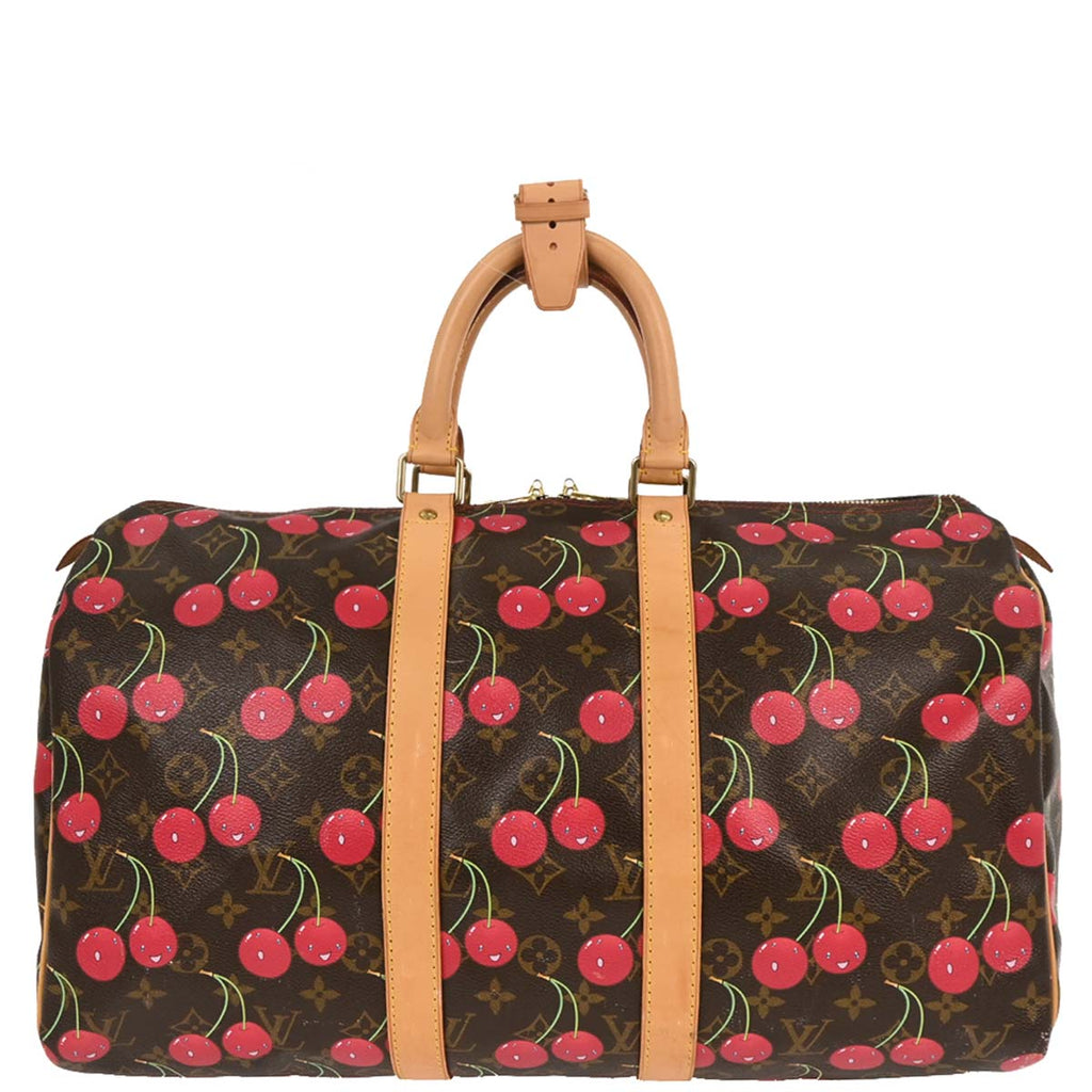 Louis Vuitton 2005 Monogram Cherry Keepall 45 Duffle Handbag M95011