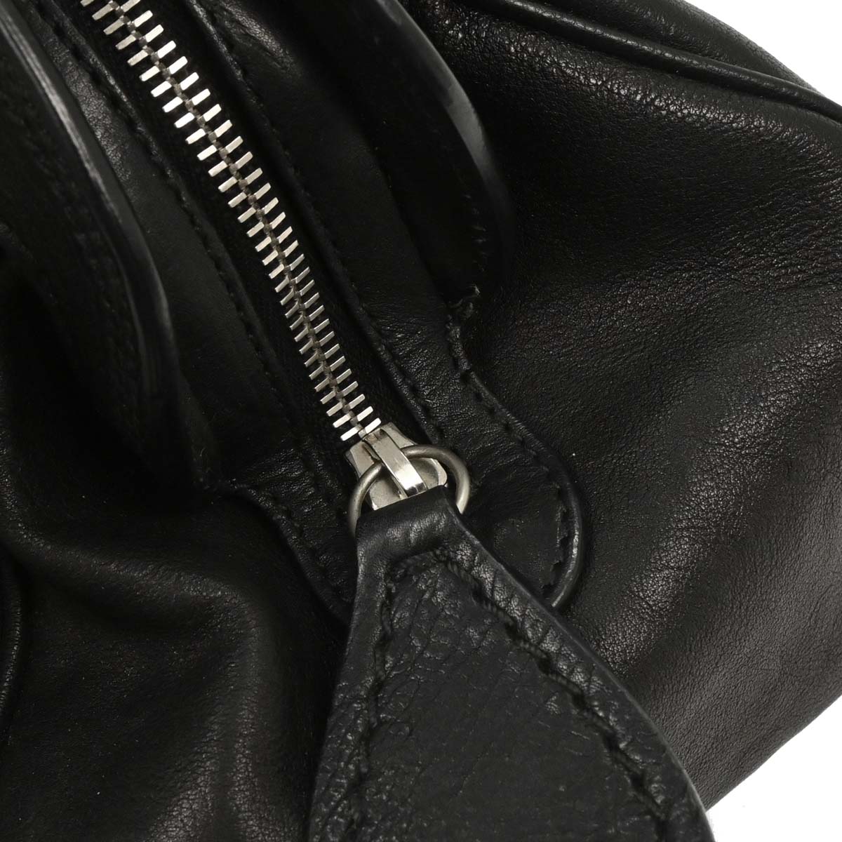 Christian Dior 2006 Black Leather My Dior Frame Bowling Handbag