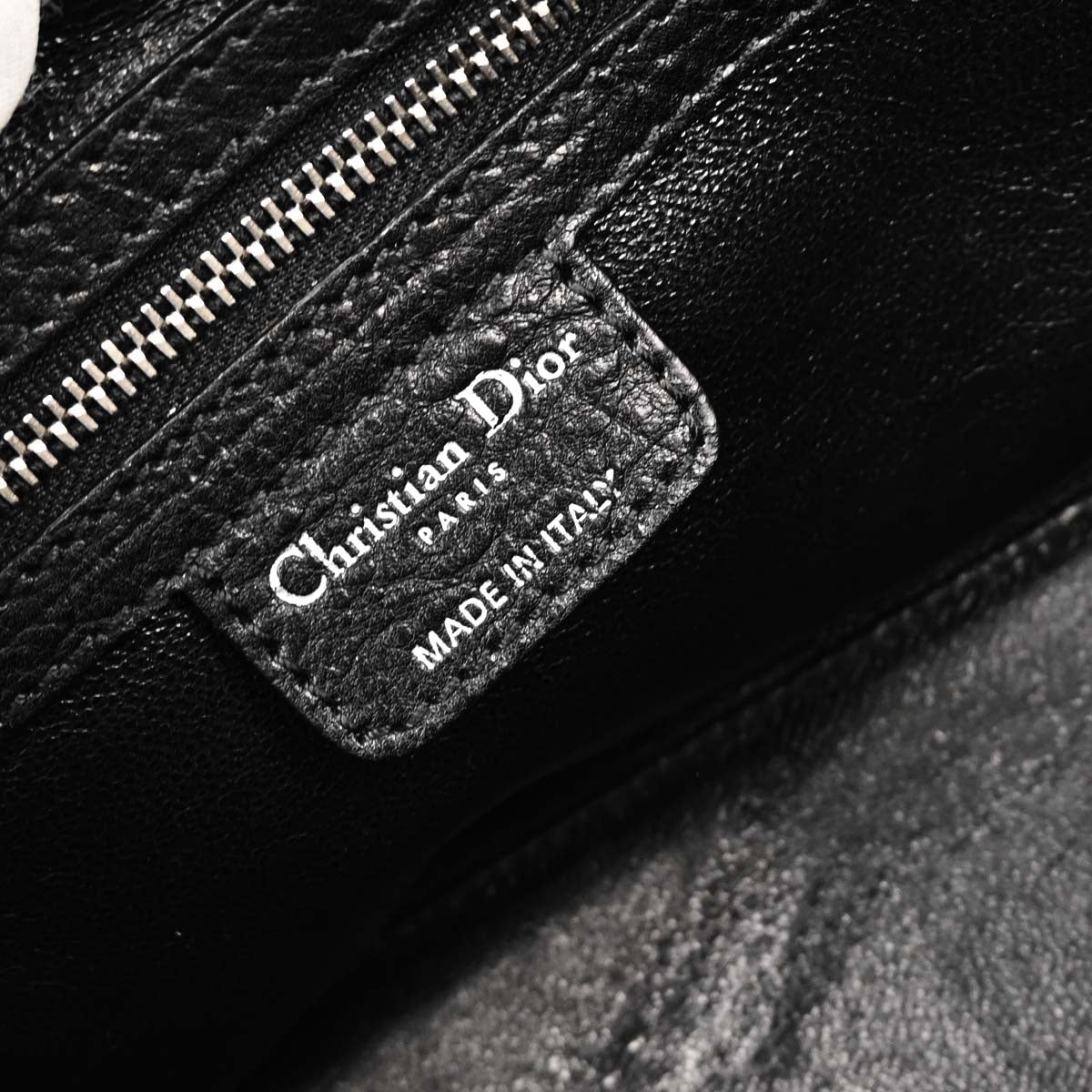 Christian Dior 2006 Black Leather My Dior Frame Bowling Handbag