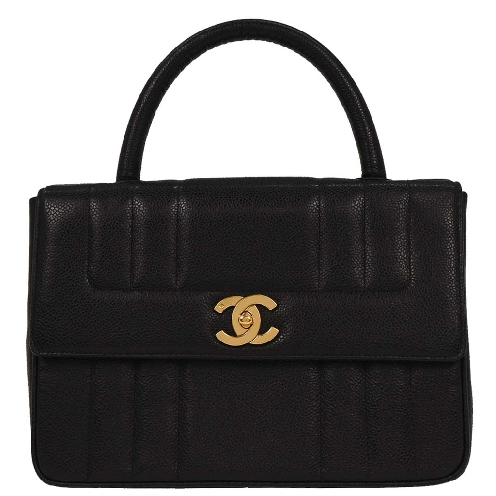 Chanel 1994-1996 Black Caviar Handbag