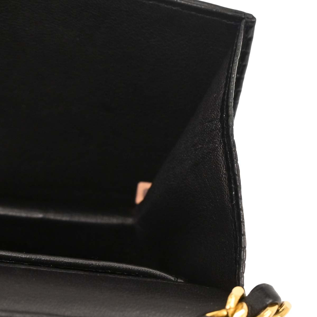 Chanel 1989-1991 * Black Lizard Turnlock Mini Full Flap Shoulder Bag
