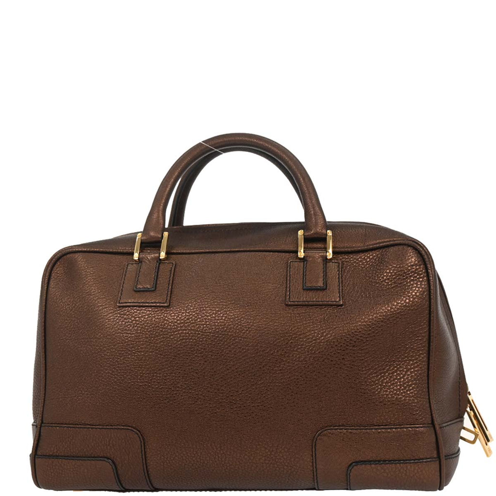 Loewe Bronze Leather Amazona 36 Handbag