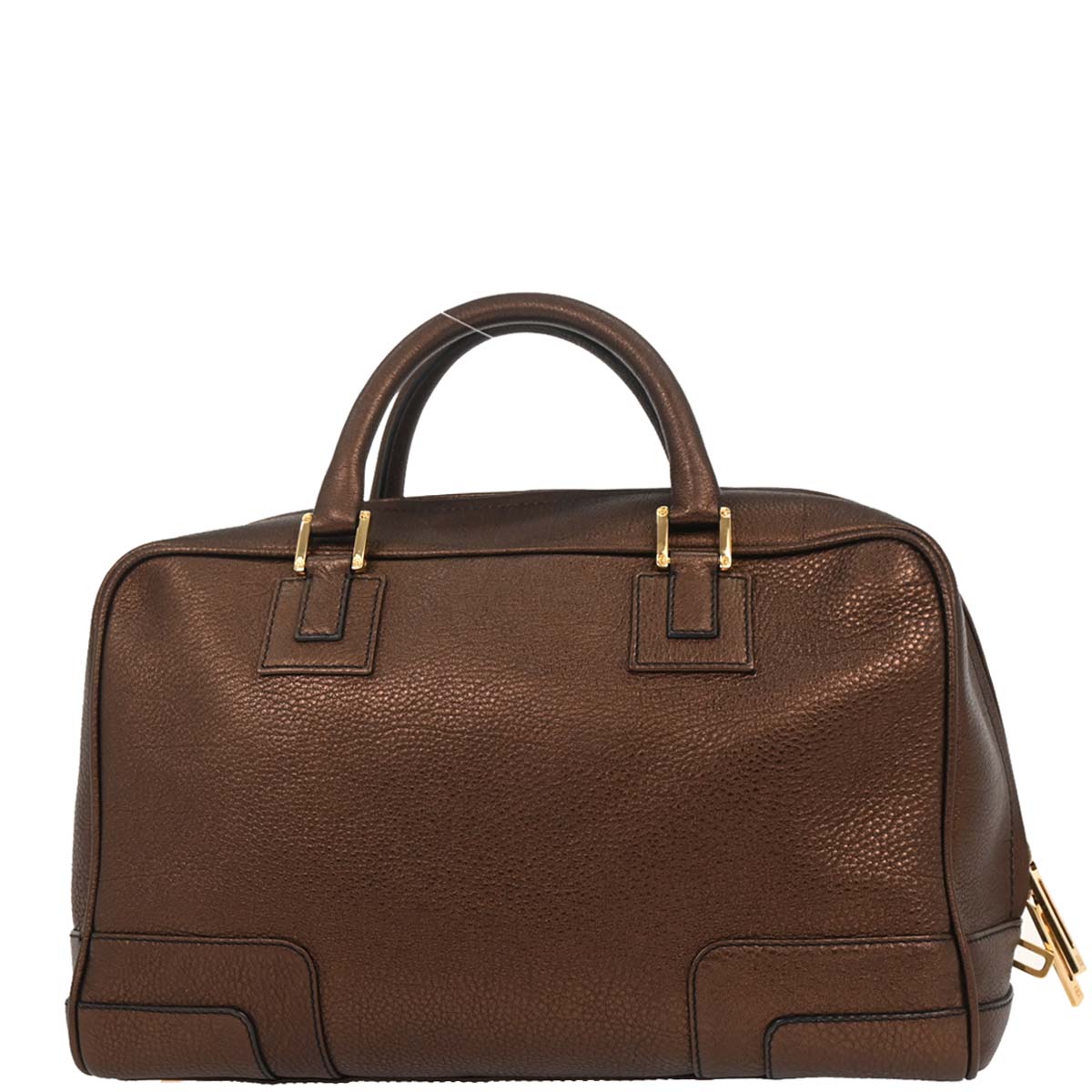 Loewe Bronze Leather Amazona 36 Handbag