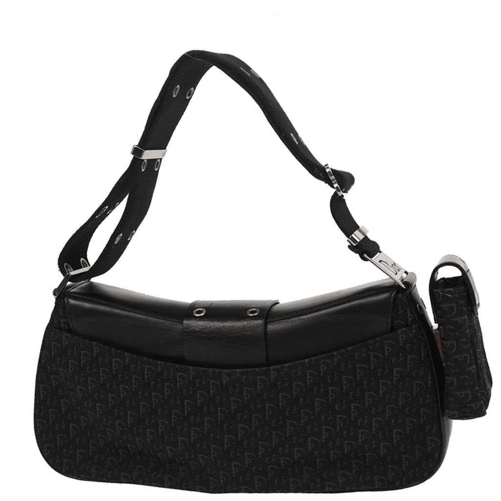 Christian Dior 2002 Black Trotter Street Chic Shoulder Bag