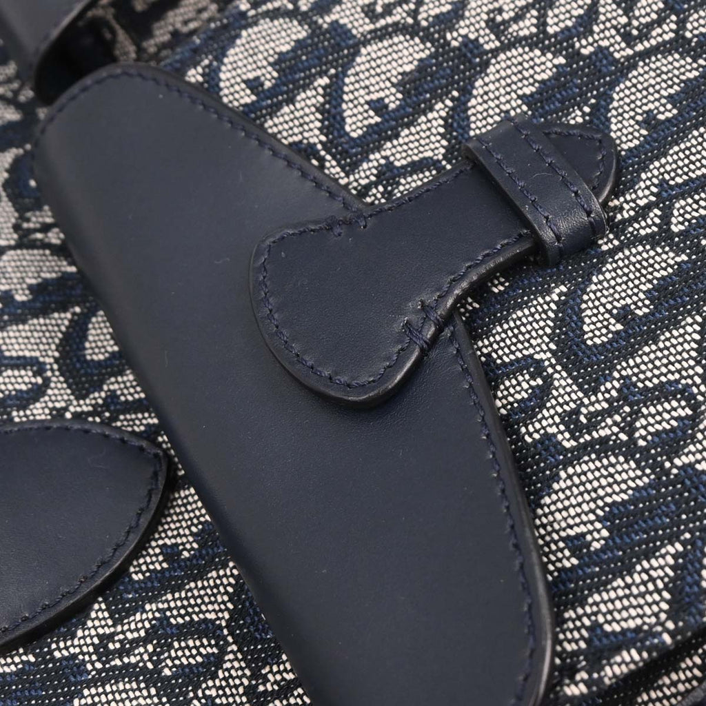 Christian Dior 2002 Navy Trotter Tote Bag