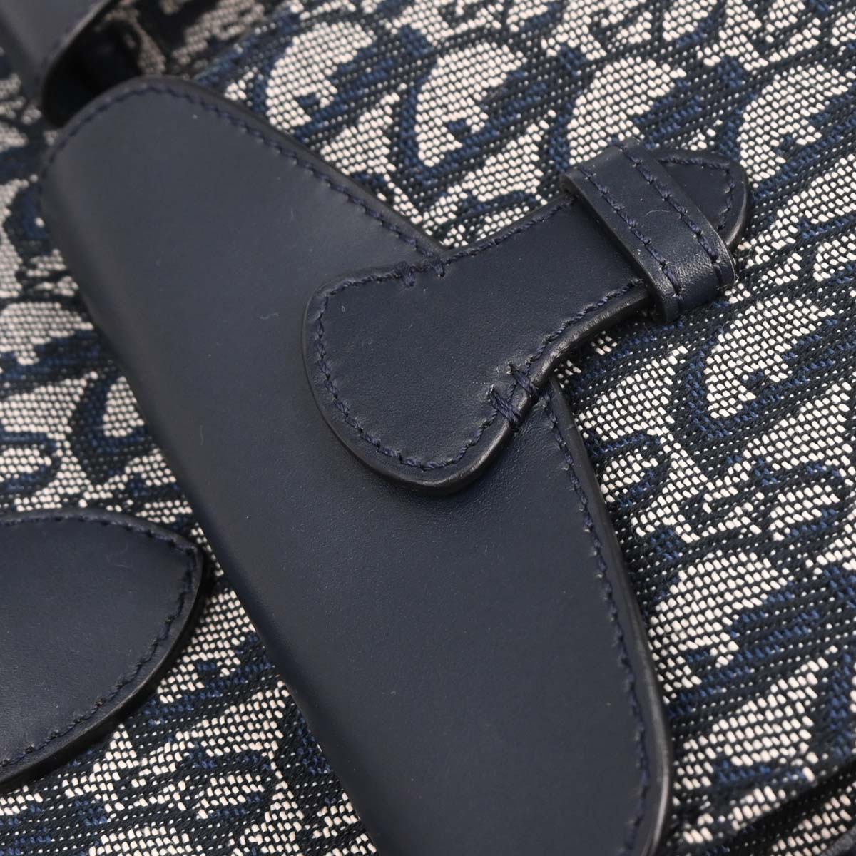 Christian Dior 2002 Navy Trotter Tote Bag