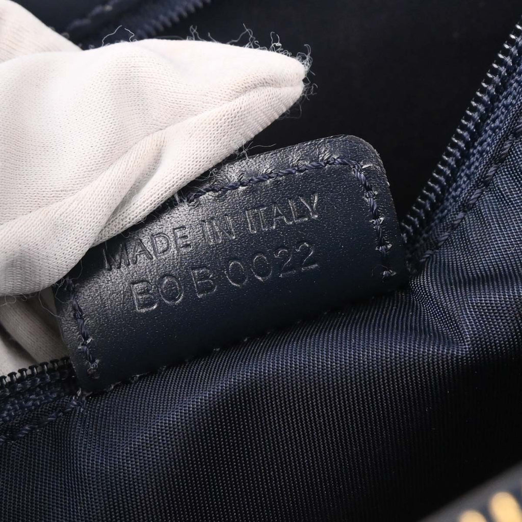 Christian Dior 2002 Navy Trotter Tote Bag