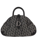 Christian Dior 2002 Black Double Saddle Trotter Handbag