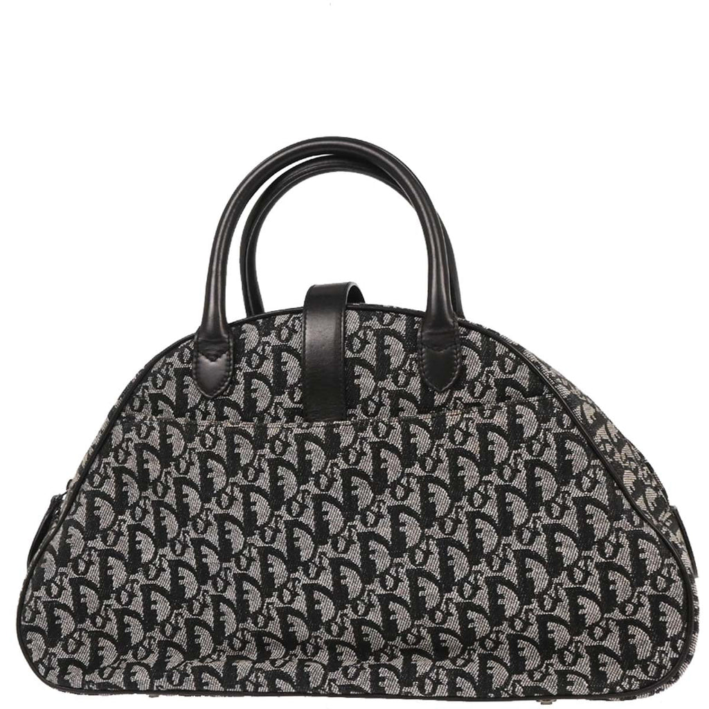 Christian Dior 2002 Black Double Saddle Trotter Handbag